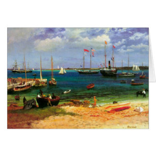 Paysage marin vintage, port de Nassau par Bierstad