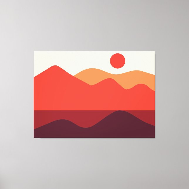 Paysage minimaliste 190821(03) Toile Imprimer (Recto)