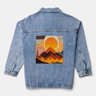 Paysage montagnard minimaliste de Boho