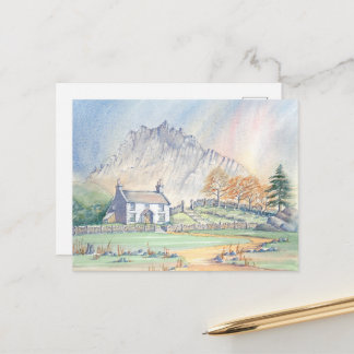 Paysage montagneux gallois de Snowdonia - Carte po