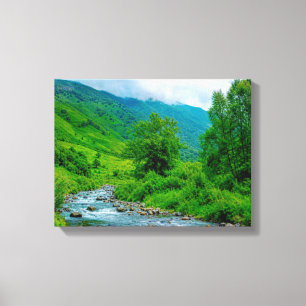 Paysage n° 16, série de paysages sur toile