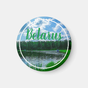 Paysage naturel Lac Sky Belarus Magnet