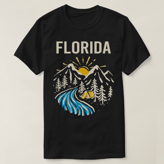 Paysage naturel vintage Floride TShirt (Design devant)