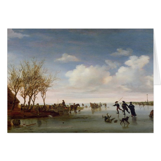 Paysage néerlandais avec des patineurs (Devant horizontal)