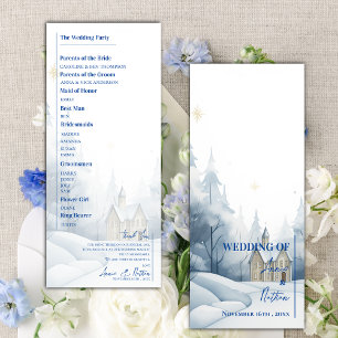 Paysage neigeux Programme de mariage hivernal