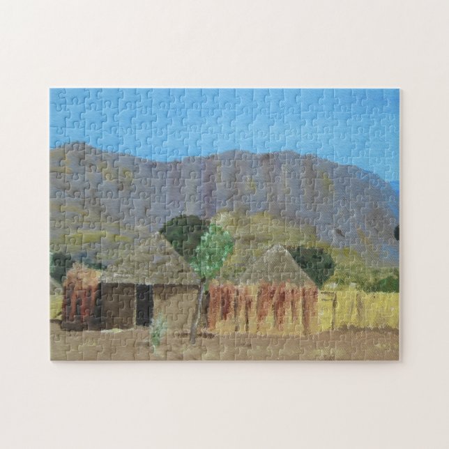 Paysage nigérien de puzzle près de Yola (Horizontal)