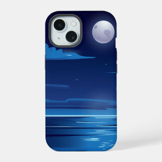 Paysage nocturne avec mer