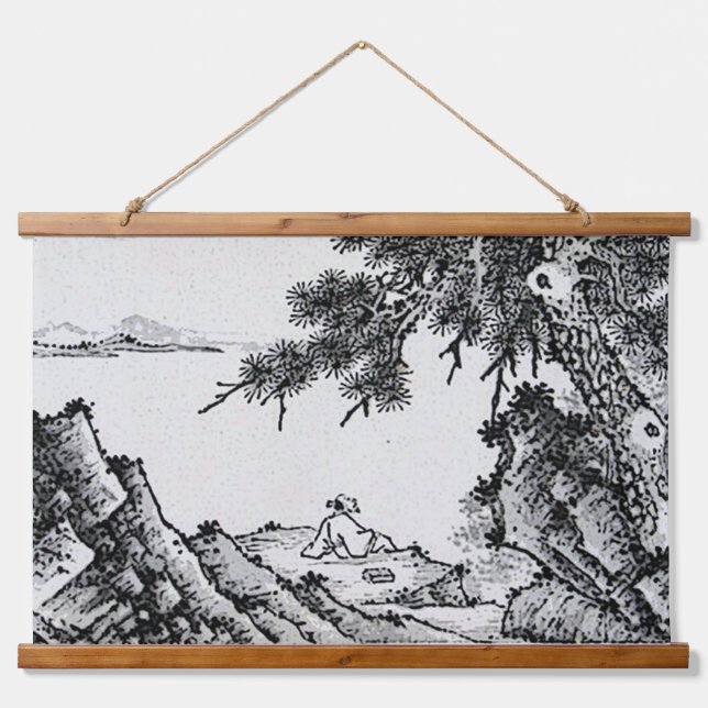 Paysage oriental suspendu tapisserie (Devant)