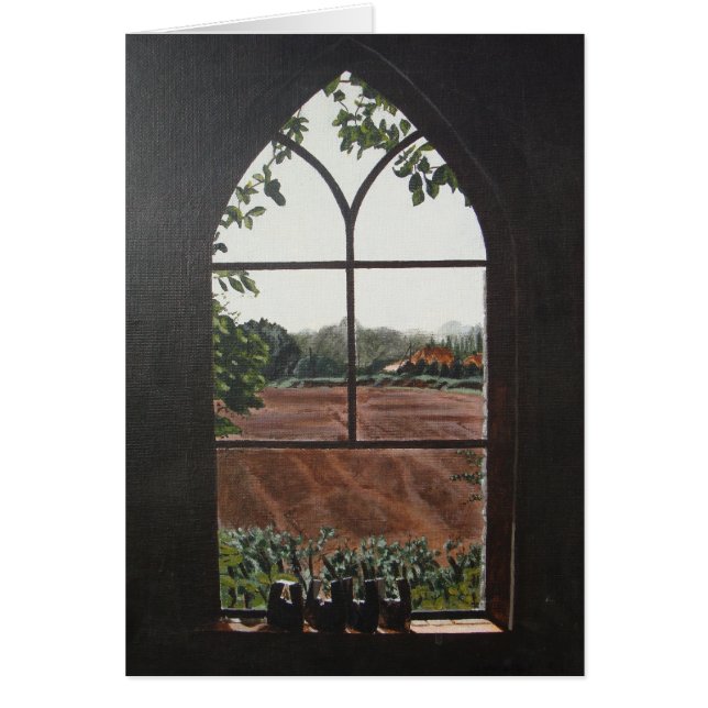 paysage rural vue depuis la fenêtre de l'église (Devant)