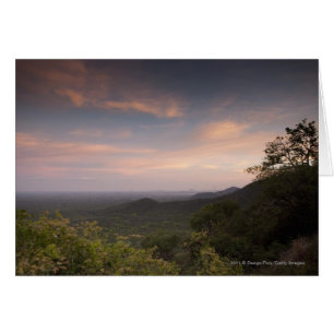 Paysage sous un coucher du soleil