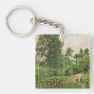 Paysage, temps gris a Eragny Keychain