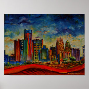 Paysage urbain de Detroit IV - Impression de toile