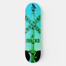 Paysage urbain rustique en attente de skateboard