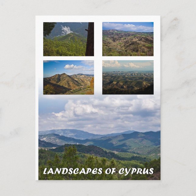 Paysages de Chypre carte postale (Devant)