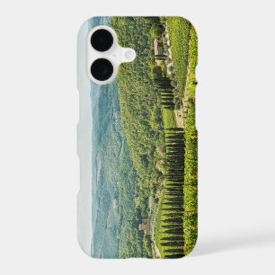 Paysages de vignobles au matin dans le Chianti.