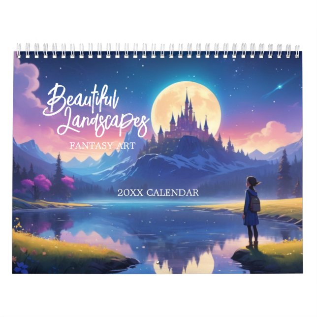 Paysages magnifiques Imaginaire Calendrier Art (Protection)