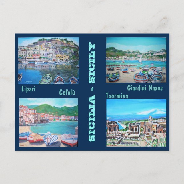 Paysages Sicile - Carte postale (Devant)