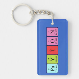 Payton periodic table name keyring