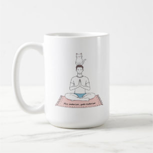 Paz Interior, Gato Exterior Coffee Mug