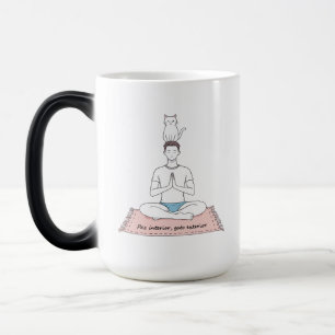 Paz Interior, Gato Exterior Magic Mug