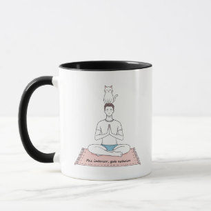Paz Interior, Gato Exterior Mug