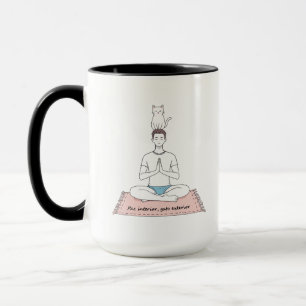 Paz Interior, Gato Exterior Mug