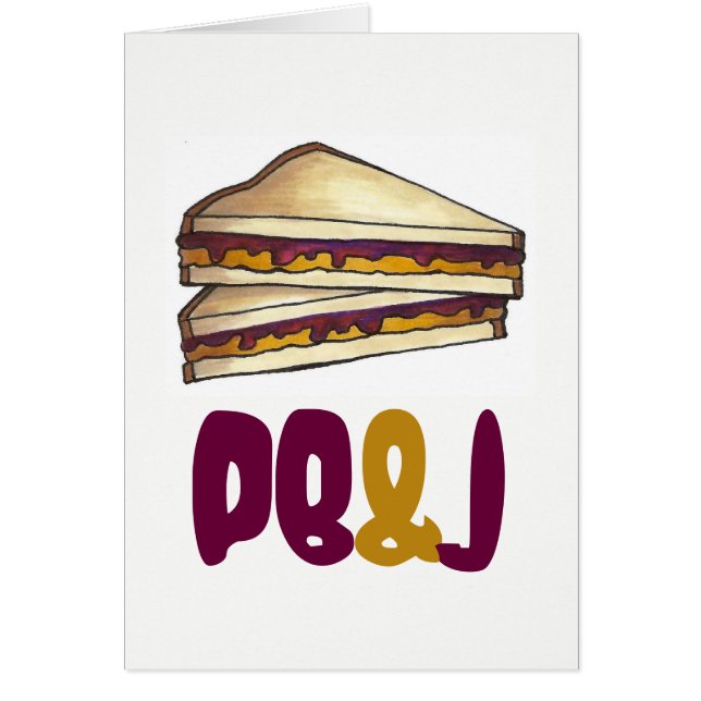 PB&J Beurre d'arachide et sandwich à la gelée (Devant)