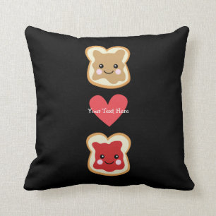 PB & J (customizable) Throw Pillow