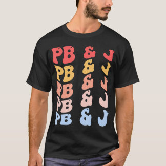 Pb J Groovy Peanut Butter And Jelly        T-Shirt