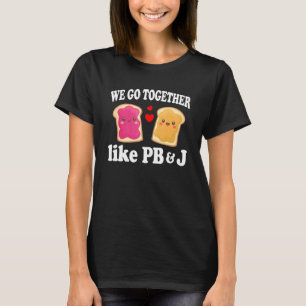 Pb&j Halloween Valentine's Day Matching Couples Co T-Shirt