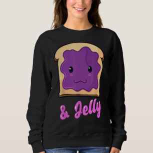 PB&J Peanut Butter & Jelly Matching Blueberry Jam Sweatshirt