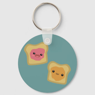 PB&J Toast Keychain