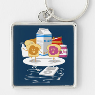 PB Loves J Keychain