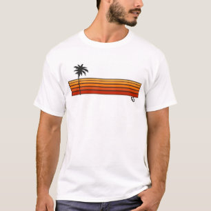 PB (Paradise Bay) Early 80s Beach Style On White T T-Shirt
