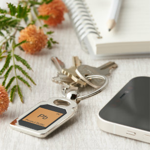 Pb - Peanut Butter Chemistry Periodic Table Symbol Keychain