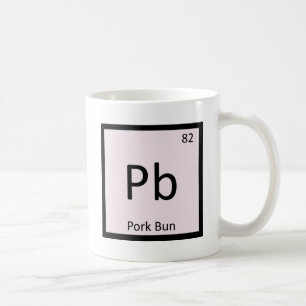 Pb - Pork Bun Chinese Chemistry Periodic Table Coffee Mug