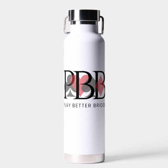 PBB Insulated Water Bottle - Red (Front)