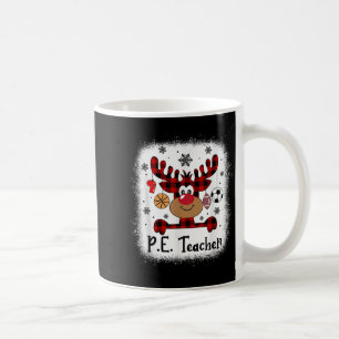 Pbe7 Pe Teacher Reindeer Christmas Merry Xmas Pe T Coffee Mug