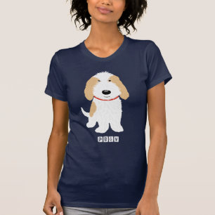 PBGV Cute Cartoon Orange & White Dog T-Shirt