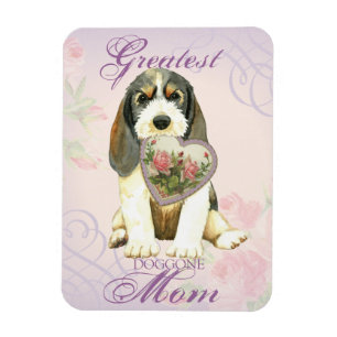 PBGV Heart Mom Magnet