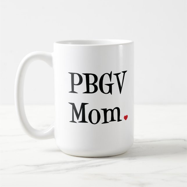 PBGV Mom Mug (Left)