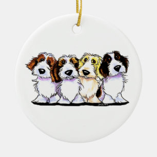 PBGV Pals Personalized Ceramic Ornament