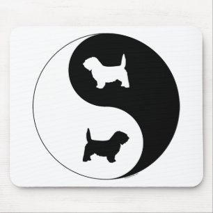 PBGV Ying Yang Mouse Pad