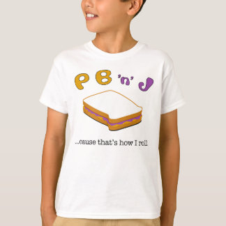 PBJ ... cause that's how I roll. Kids Ringer tee