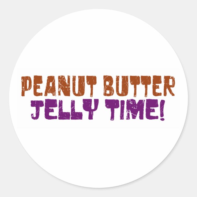 Pbj Time Classic Round Sticker (Front)