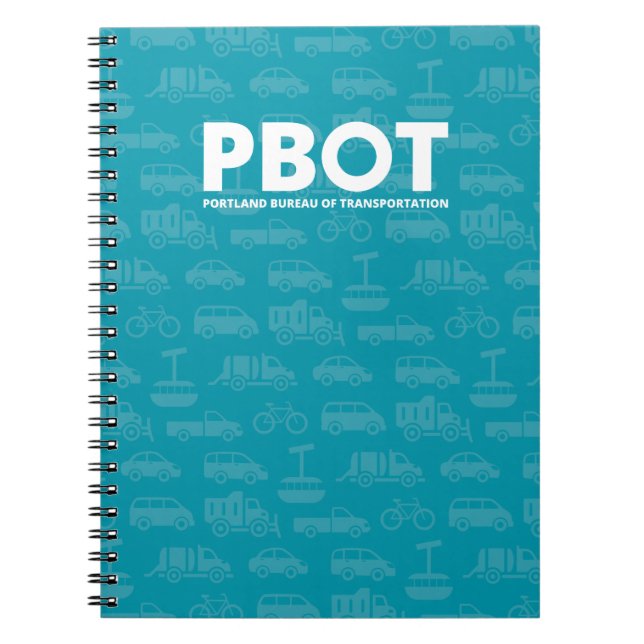 PBOT Blue Notebook (Front)