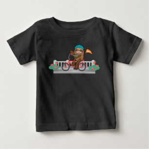 PBOT Sloth Bike baby tee