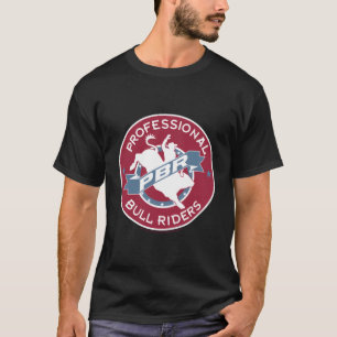 Pbr Professional Bull Riders Cowboy Circle Badge T-Shirt