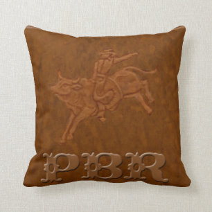 "PBR" Western Rodeo Pillow