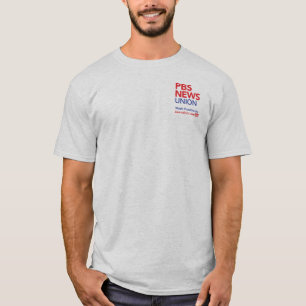 PBS NewsHour Union T shirt logo on side